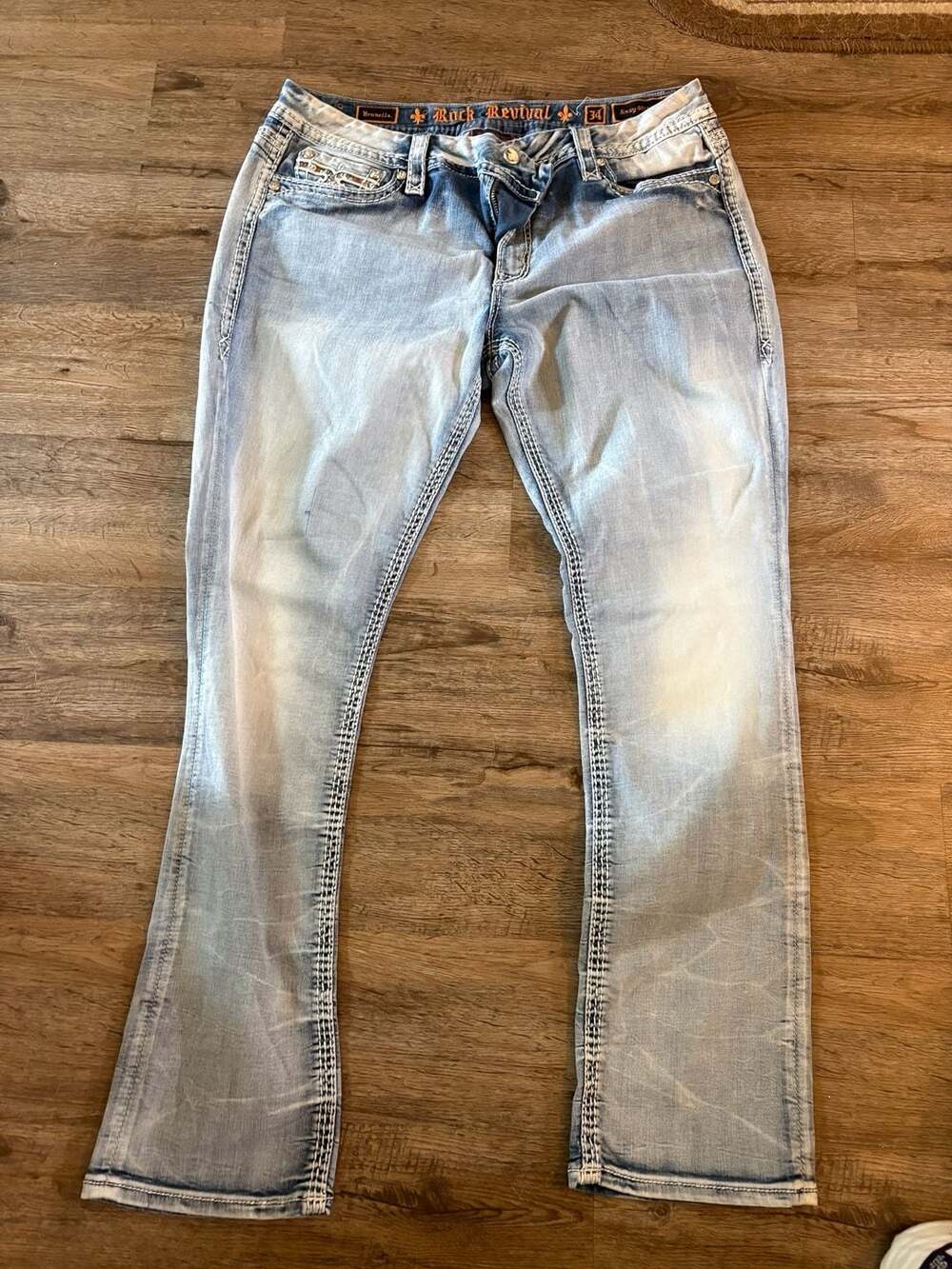 Rock Revival Brunella Easy Straight Jeans Size 34
